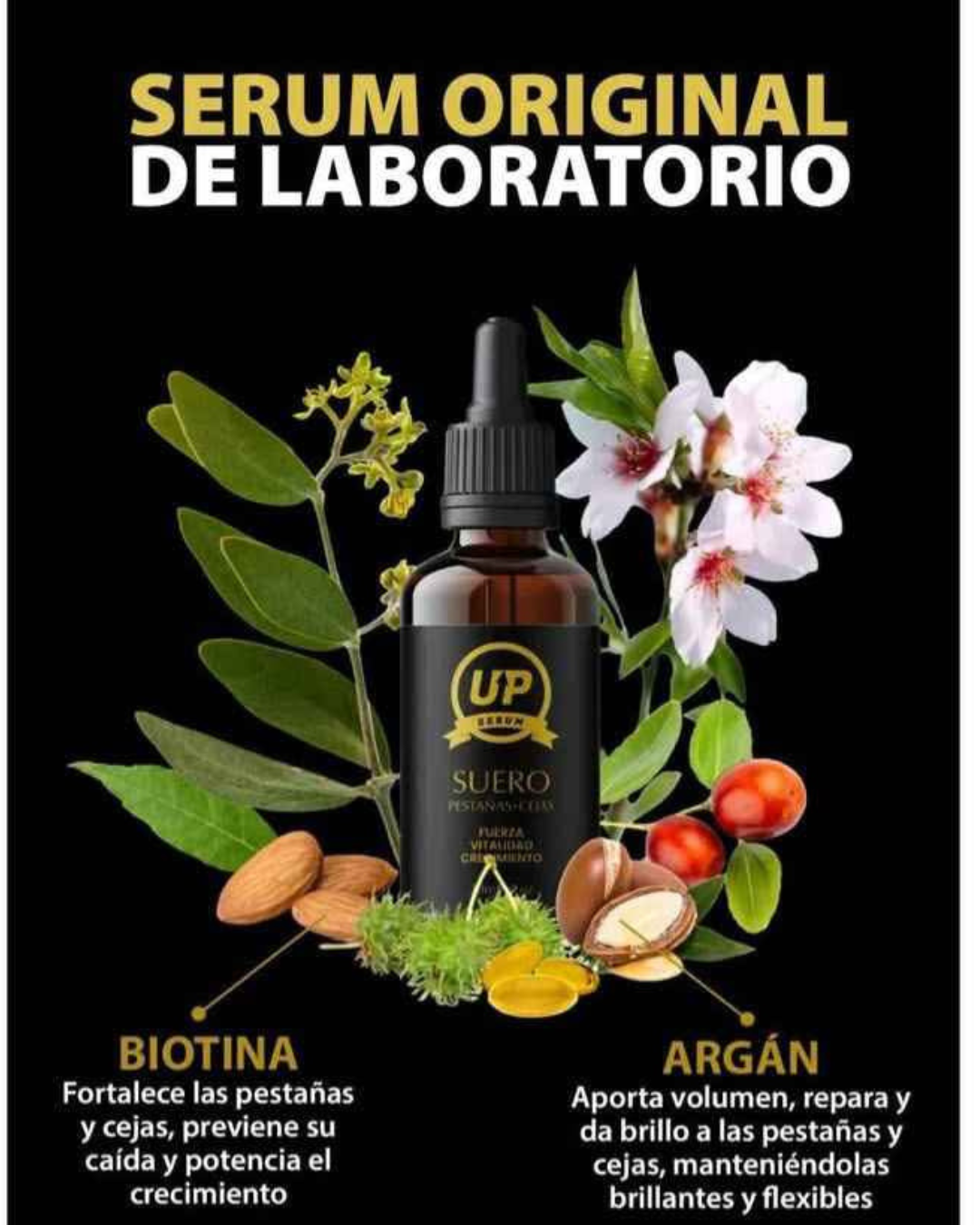 Cejas y Pestañas UP – Serum potenciador de crecimiento